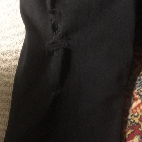 Nwt Torrid black distressed denim overalls - Picture 4 of 5